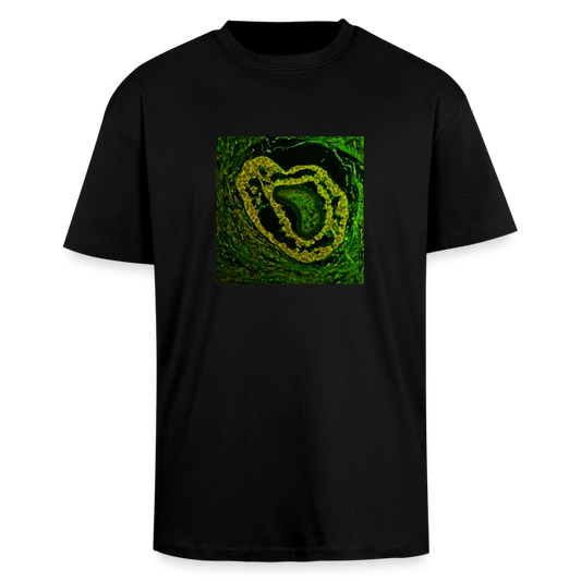OVARIUM III front - Heavy Oversized T-Shirt - Schwarz