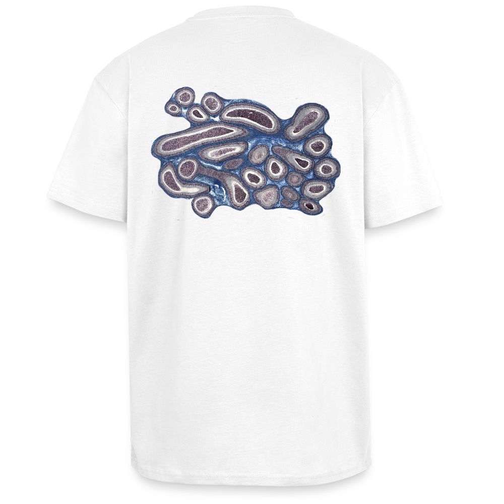 EPIDIDYMIS V back - Heavy Oversized T-Shirt - Weiß