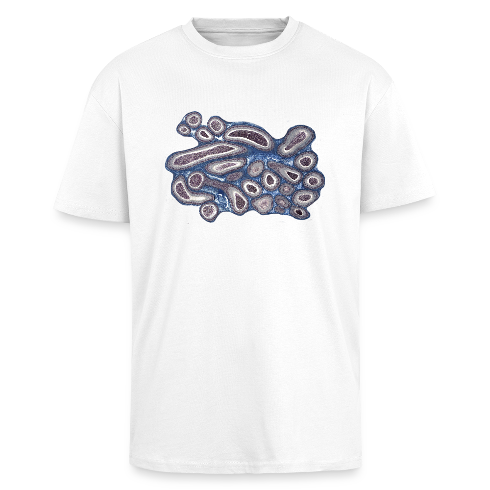 EPIDIDYMIS V front - Heavy Oversized T-Shirt - Weiß