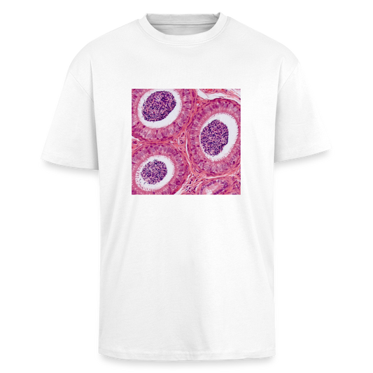 EPIDIDYMIS II front - Heavy Oversized T-Shirt - Weiß