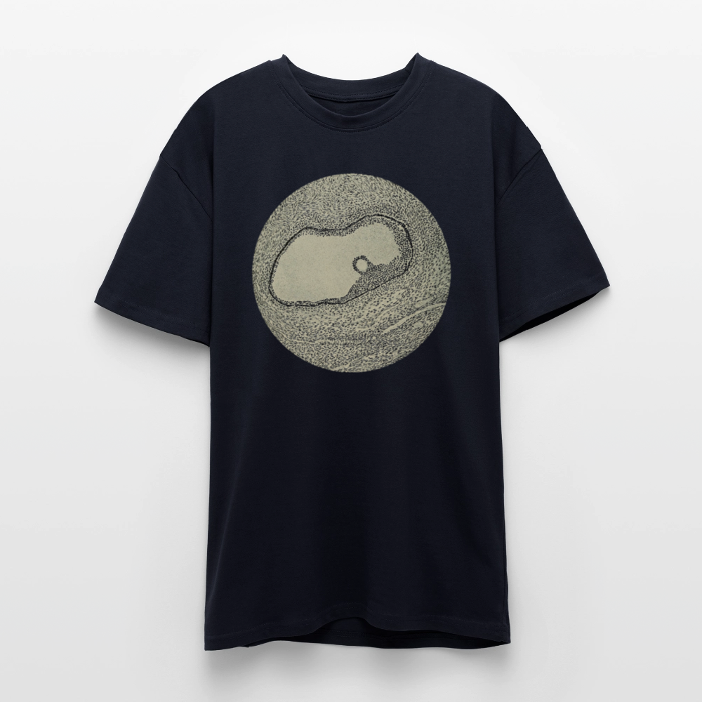 OVARIUM II front - Heavy Oversized T-Shirt - French Navy