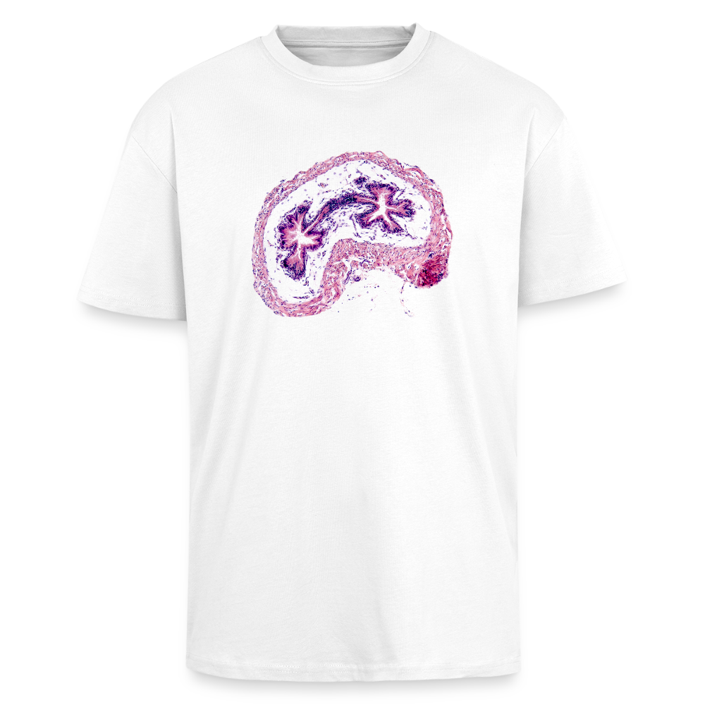 EPIDIDYMIS I front - Heavy Oversized T-Shirt - Weiß