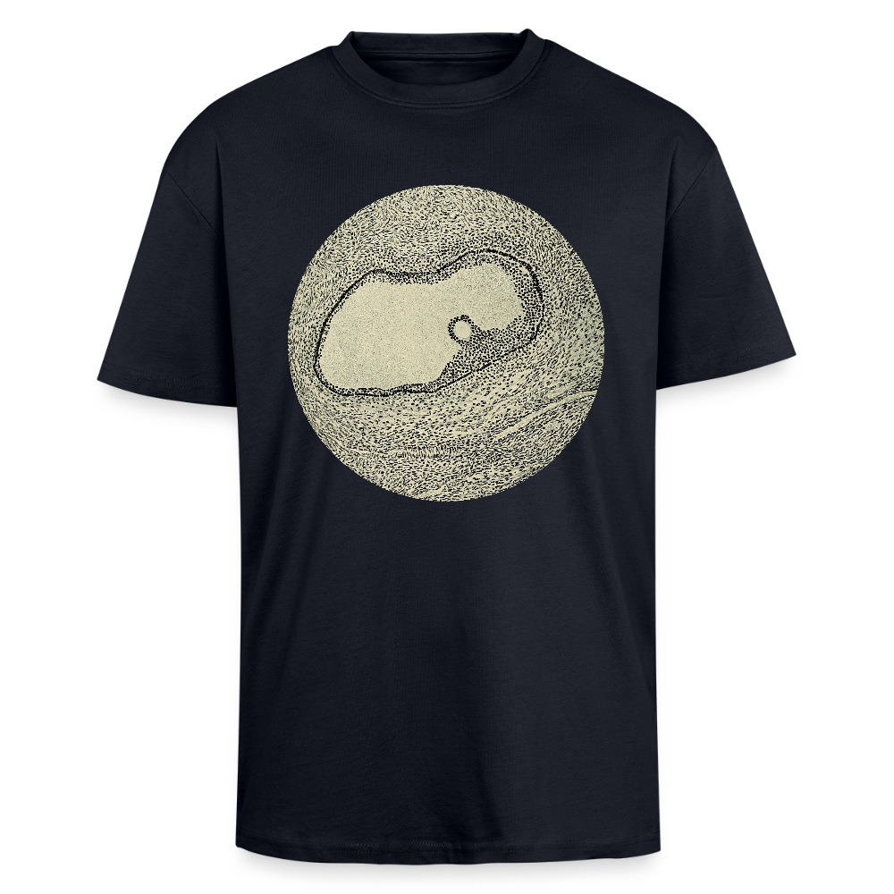 OVARIUM II front - Heavy Oversized T-Shirt - French Navy