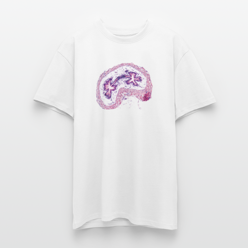 EPIDIDYMIS I front - Heavy Oversized T-Shirt - Weiß