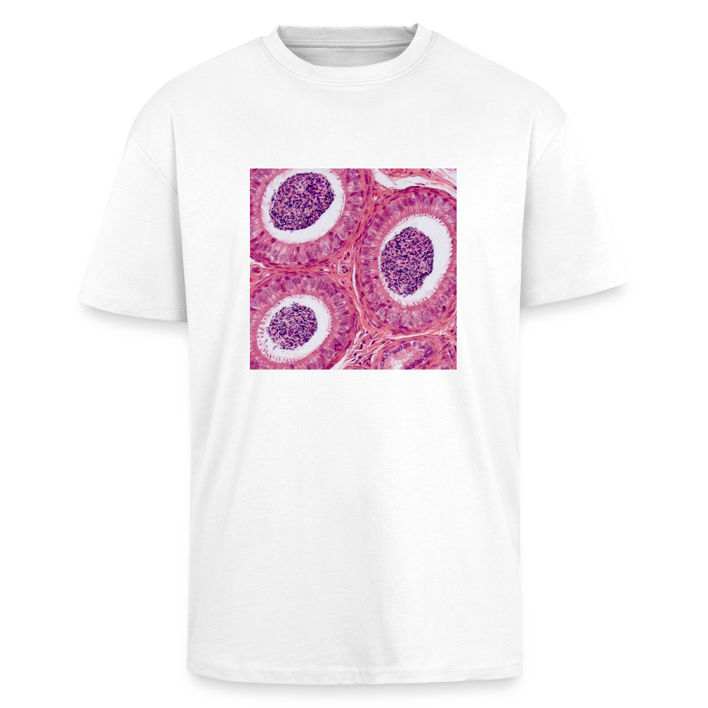 EPIDIDYMIS II front - Heavy Oversized T-Shirt - Weiß