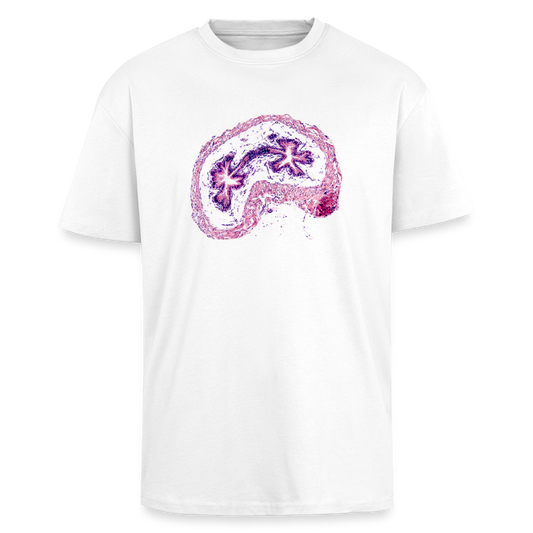EPIDIDYMIS I front - Heavy Oversized T-Shirt - Weiß