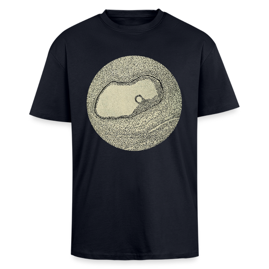 OVARIUM II front - Heavy Oversized T-Shirt - French Navy